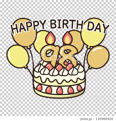 birthday cake	 130966926