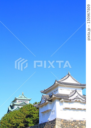 愛知県名古屋市、秋の名古屋城の風景 愛知県名古屋市、秋の名古屋城の風景 130967809