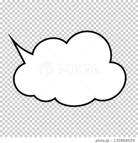 簡單的語音氣泡圖-蓬鬆 130968039