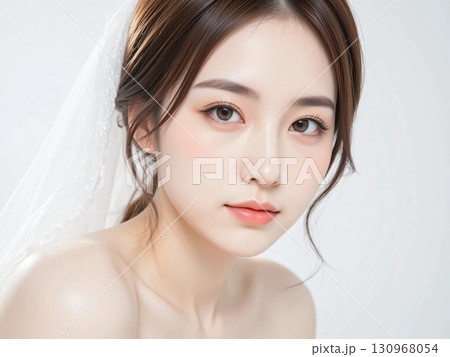 ウェディングドレスを着た女性 130968054
