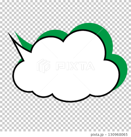 簡單的語音氣泡圖-蓬鬆 130968065