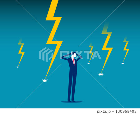 Businessman in crisis stock 130968405