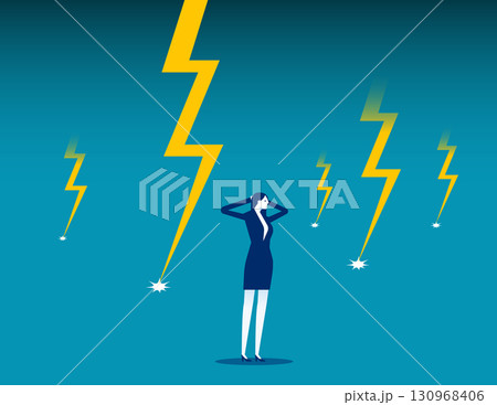 Businesswoman in crisis stock Businesswoman in crisis stock 130968406