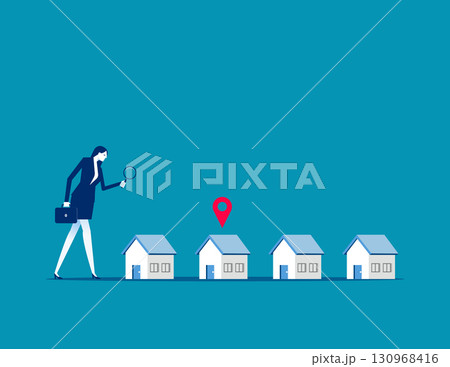 Searching. Looking for real estate and accommodation valuation 130968416