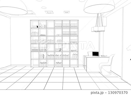 shopping mall, contour visualization, 3D illustration, sketch, outline shopping mall, contour visualization, 3D illustration, sketch, outline 130970370
