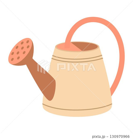 watering can isolated, flat style watering can isolated, flat style 130970966
