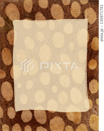 Watercolor abstract frame with beige and brown fall polka dot spots. Hand painted invitation template, holiday illustration. For design, print, fabric or background. Watercolor abstract frame with beige and brown fall polka dot spots. Hand painted invitation template, holiday illustration. For design, print, fabric or background. 130971781