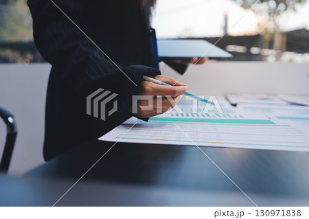 Success, audience with an applause and in a business meeting at work with a lens flare together. Achievement or celebration, motivation and businesspeople clapping hands for good news or support 130971838