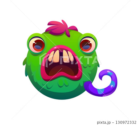 Spooky monster character cartoon font letter Q. Spooky fantasy creature kids ABC typeset symbol, bizarre horror monster character vector font letter. Crazy bugaboo, bogle personage type sign Spooky monster character cartoon font letter Q. Spooky fantasy creature kids ABC typeset symbol, bizarre horror monster character vector font letter. Crazy bugaboo, bogle personage type sign 130972332