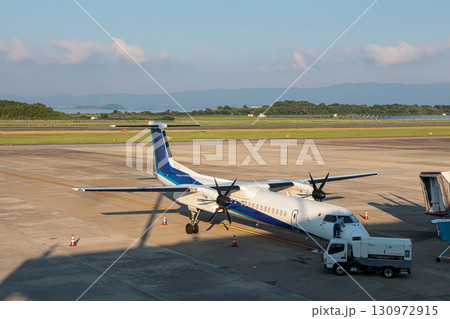 夏の暖かな午後の長崎空港の眺め 130972915