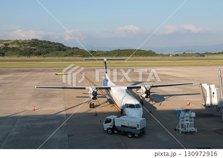 Sunlit Summer Runways of Nagasaki Airport Sunlit Summer Runways of Nagasaki Airport 130972916