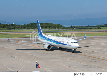 Peaceful Summer Morning Light at Nagasaki Airport 130972942