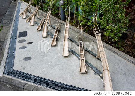 土地を有効活用した自転車置き場 130973040