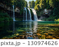 美しい滝と湖の絶景｜癒しの自然風景と幻想的な絶景映像 130974626