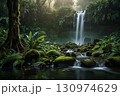 美しい滝と湖の絶景｜癒しの自然風景と幻想的な絶景映像 130974629