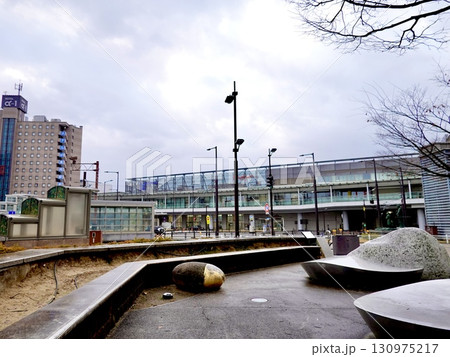 高岡駅 古城公園口(北口)の風景 富山県高岡市 高岡駅 古城公園口(北口)の風景 富山県高岡市 130975217