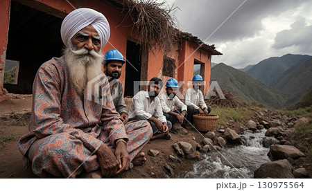 Generational Contrast in Rural Landscape 130975564
