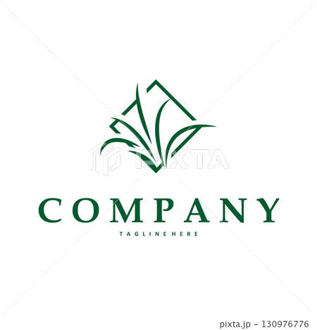 grass logo design simple minimalist concept with line design in the shape of grass symbol illustration symbol template icon vector grass logo design simple minimalist concept with line design in the shape of grass symbol illustration symbol template icon vector 130976776