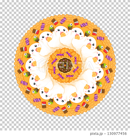 Mandala of ghosts who want to eat sweets 130977456