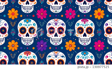 carnival mask seamless pattern with carnival 130977525