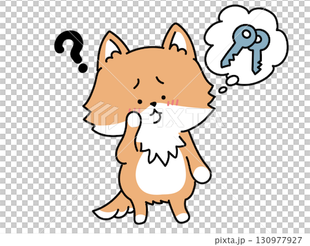 Shiba Inu who lost his keys 130977927