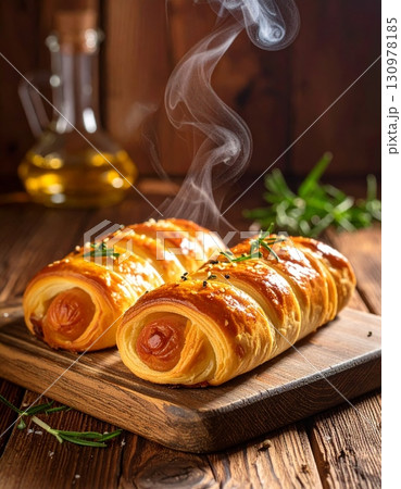 Baked Sausage Roll Baked Sausage Roll 130978185
