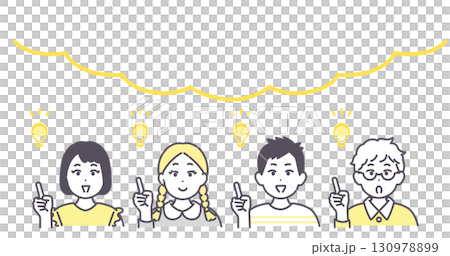 小學生有想法的插圖素材 小學生有想法的插圖素材 130978899