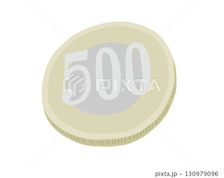 硬貨 500円 主線なし 硬貨 500円 主線なし 130979096