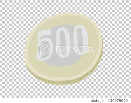 硬貨 500円 主線なし 硬貨 500円 主線なし 130979096