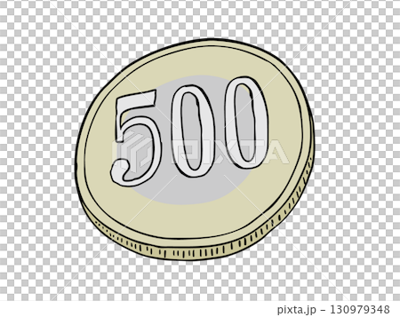 500日圓硬幣 500日圓硬幣 130979348