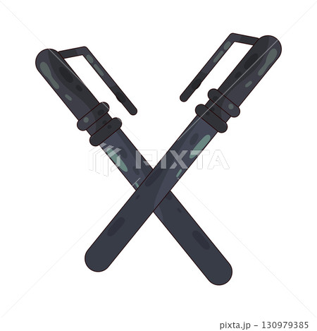 illustration of baton illustration of baton 130979385