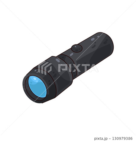 illustration of flashlight illustration of flashlight 130979386