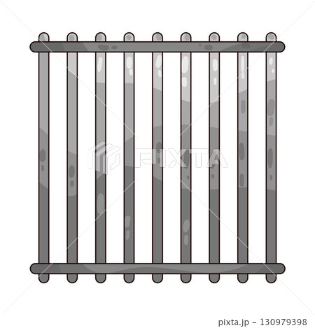 illustration of Prison bar illustration of Prison bar 130979398