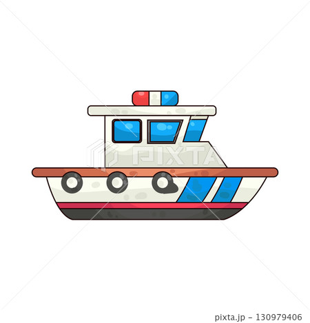 illustration of patrol boat 130979406
