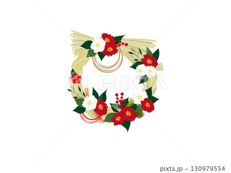 お正月しめ縄飾りのイラスト 130979554