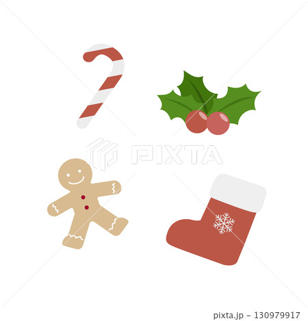 クリスマスの装飾イラスト 130979917