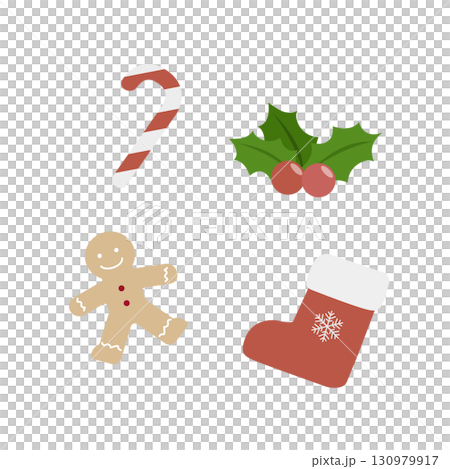 クリスマスの装飾イラスト 130979917