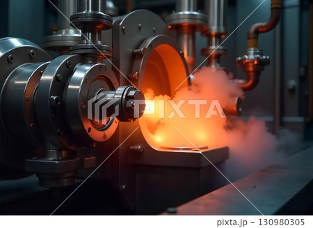 the robotic machine parts for the factory 130980305