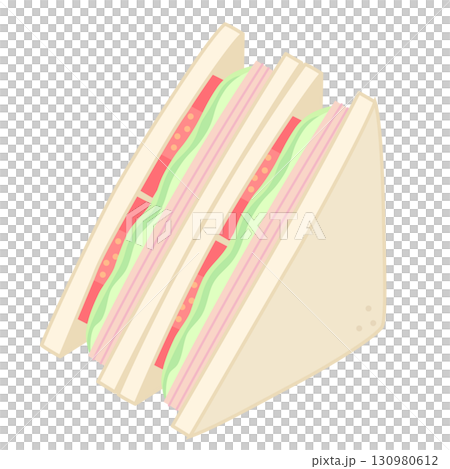 トマトレタスサンドのアイコン 130980612