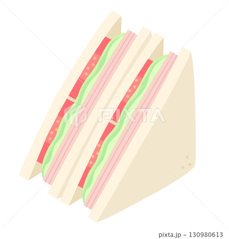 トマトレタスサンドのアイコン 130980613