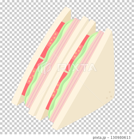 番茄生菜三明治圖標 130980613