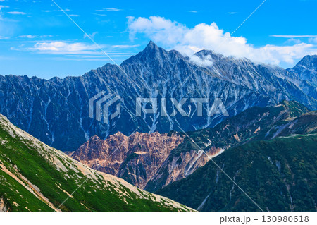 北アルプスの槍ヶ岳 130980618
