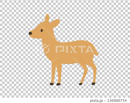 かわいい鹿のイラスト 130980754