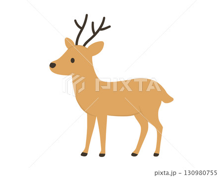 かわいい鹿のイラスト 130980755