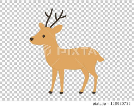 可愛的鹿的插圖 130980755