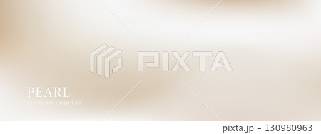 Elegant nacre and cream cosmetic background. Pastel gradient texture for beauty product labels, serum bottles and premium branding. Vector illustration 130980963