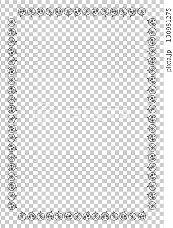 Simple hand-drawn cute manga symbol image square frame Simple hand-drawn cute manga symbol image square frame 130981275