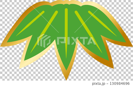 日式竹葉 松竹梅 吉祥之物 新年 向量插圖 130984696