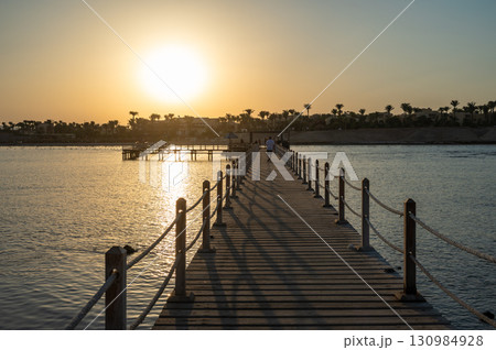 Pier Leading to Marsa Alam Beachfront Resort in Egypt Pier Leading to Marsa Alam Beachfront Resort in Egypt 130984928