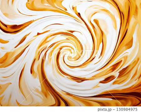 an AI Image Generator,Abstract Golden Swirl Design with Vibrant Metallic Tones 130984975